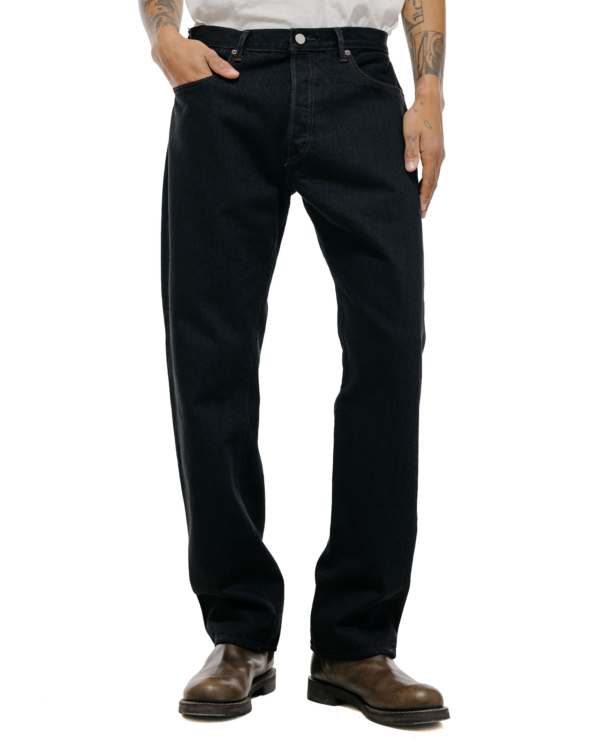 CIOTA Straight 5 Pocket Pants Black One Wash