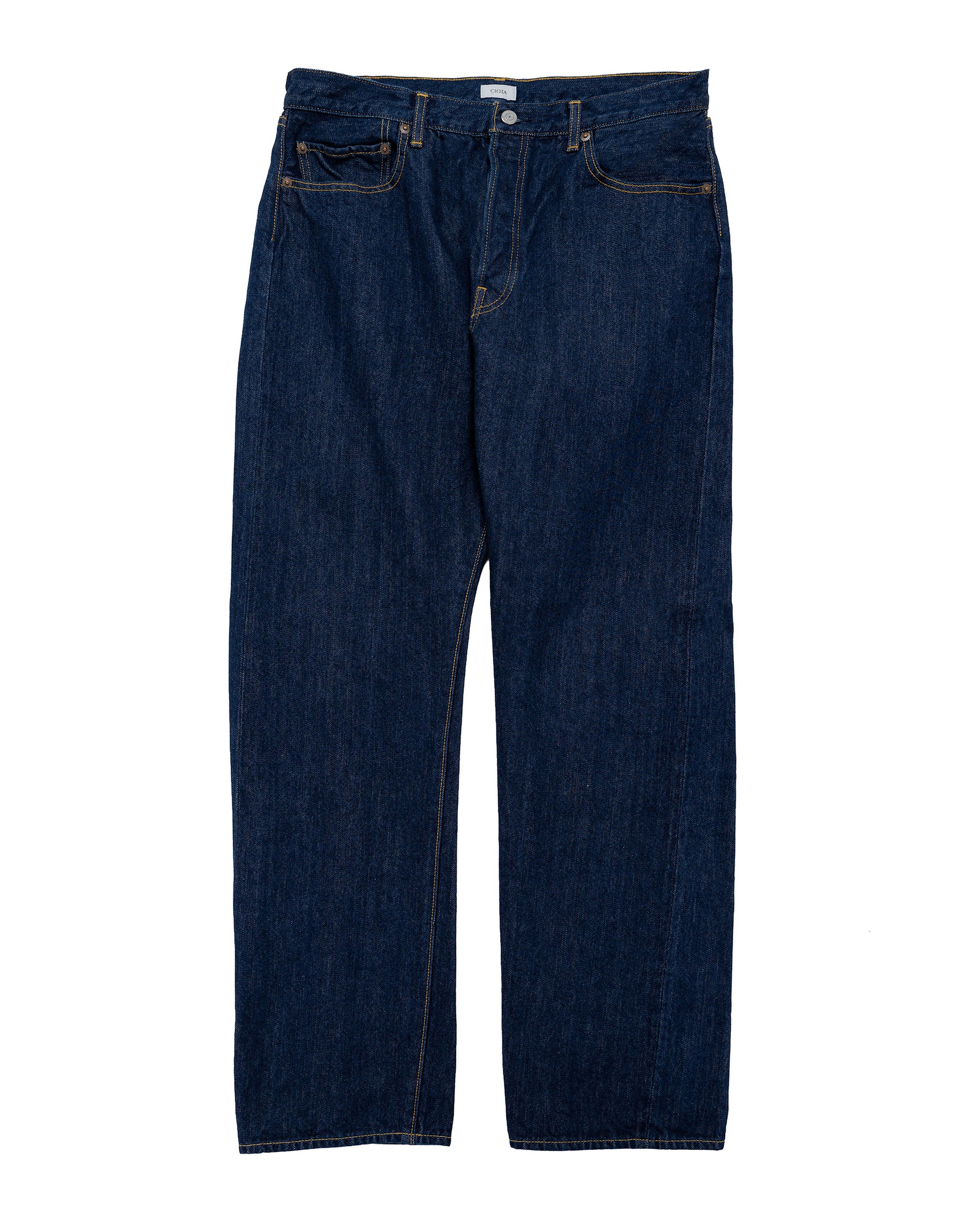 CIOTA Straight 5 Pocket Pants (Real Indigo) Navy One Wash