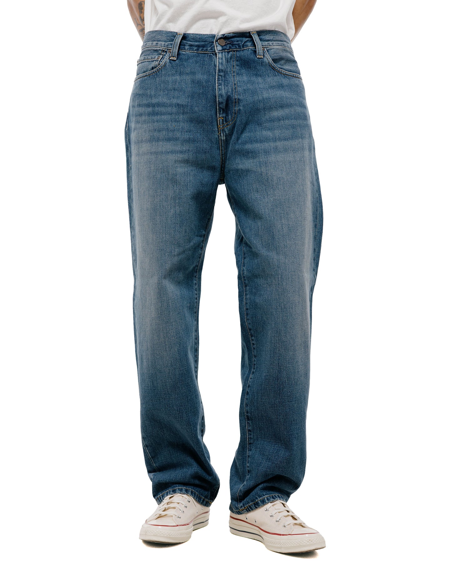 Carhartt W.I.P. Aaron Pant Blue Dark Used Wash