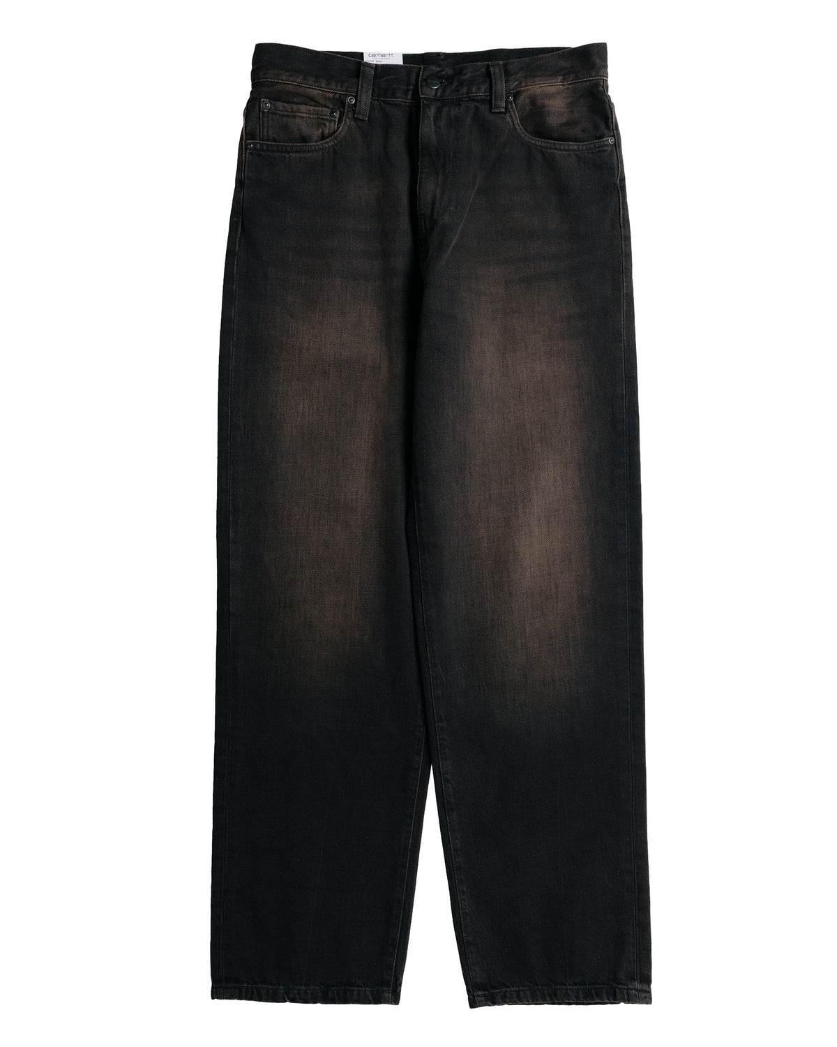 Carhartt W.I.P. Aaron Pant Camano Denim Black Tobacco Used Wash