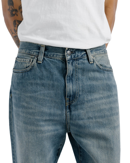 Carhartt W.I.P. Aaron Pant Camano Denim Blue Worn Used Wash