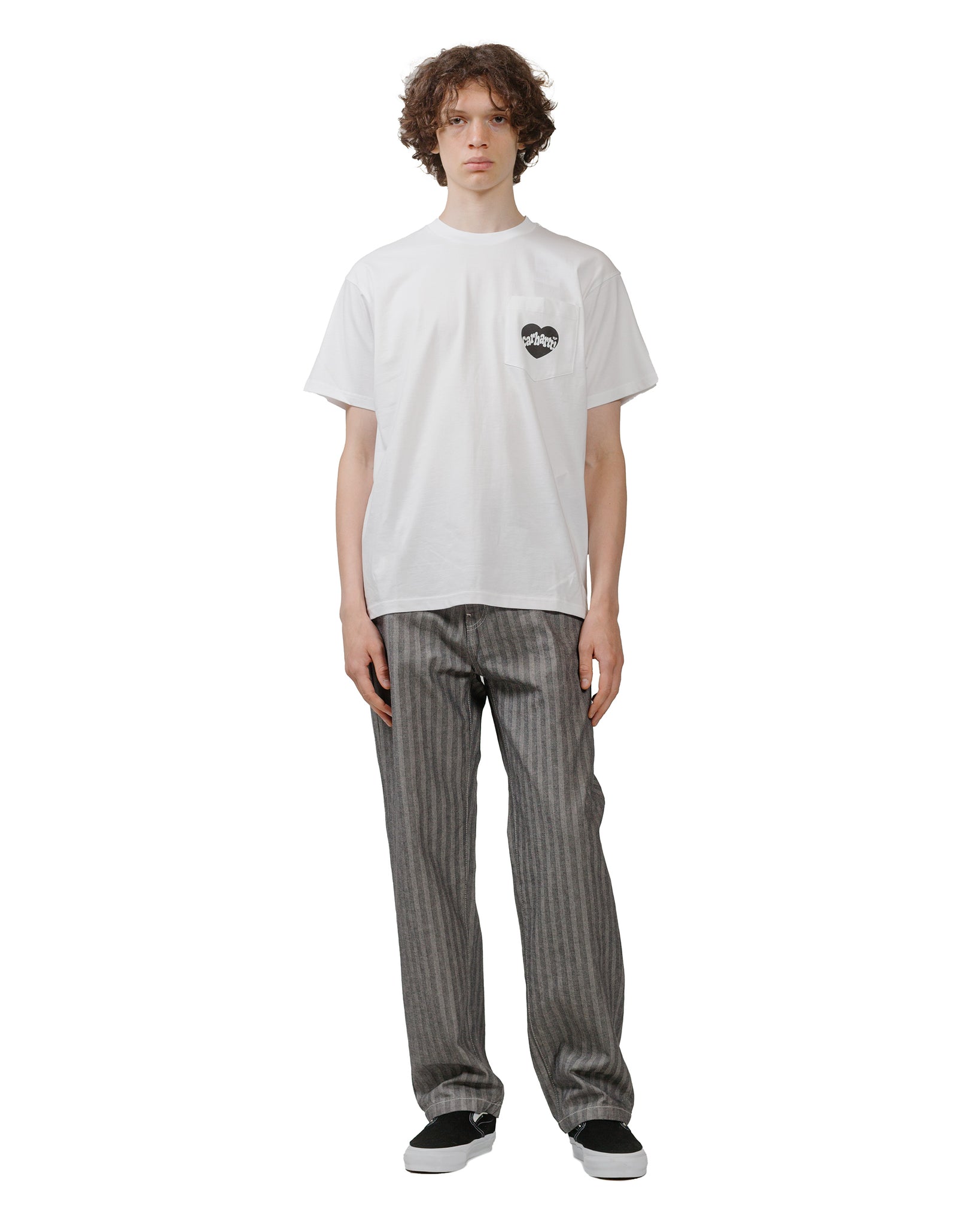 Carhartt W.I.P. Amour Pocket T-Shirt White model fulll