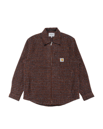 lost & found Carhartt Work In Progress Carhartt W.I.P. Bellamy Check Shirt Jacket Tobacco