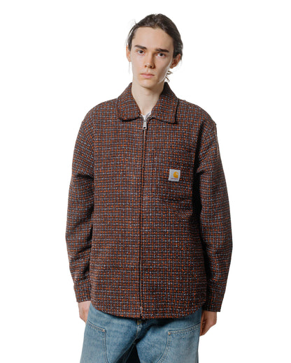 lost & found Carhartt Work In Progress Carhartt W.I.P. Bellamy Check Shirt Jacket Tobacco