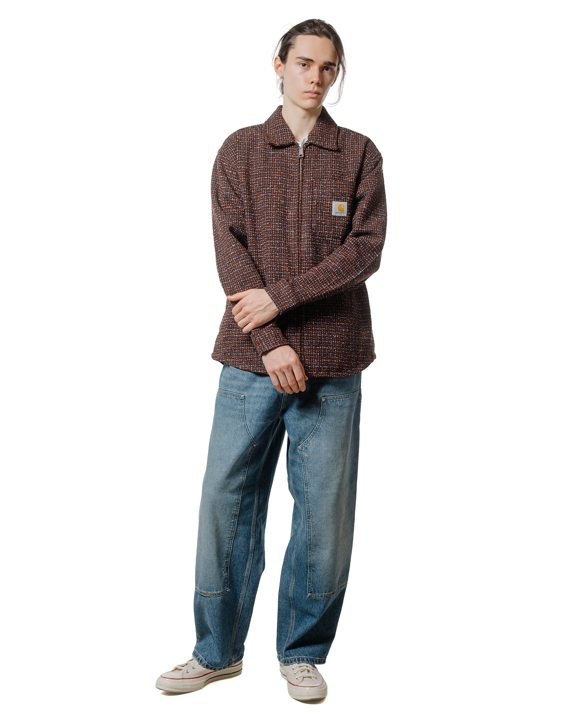 lost & found Carhartt Work In Progress Carhartt W.I.P. Bellamy Check Shirt Jacket Tobacco