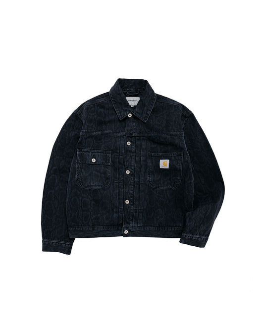 Carhartt W.I.P. Belmar Jacket Snake Camo/Black Heavy Stone Wash