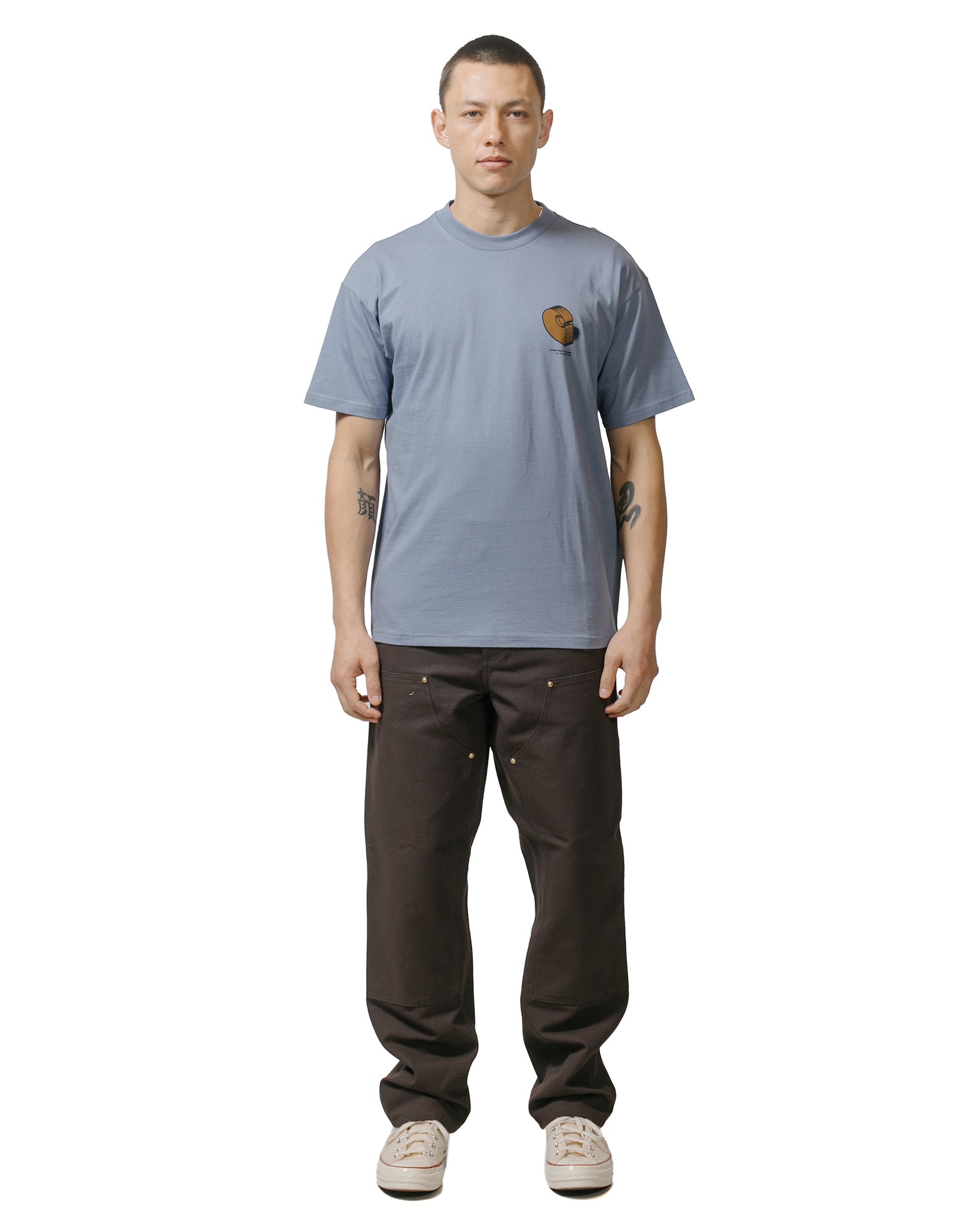 Carhartt W.I.P. Diagram C T-Shirt Bay Blue model full