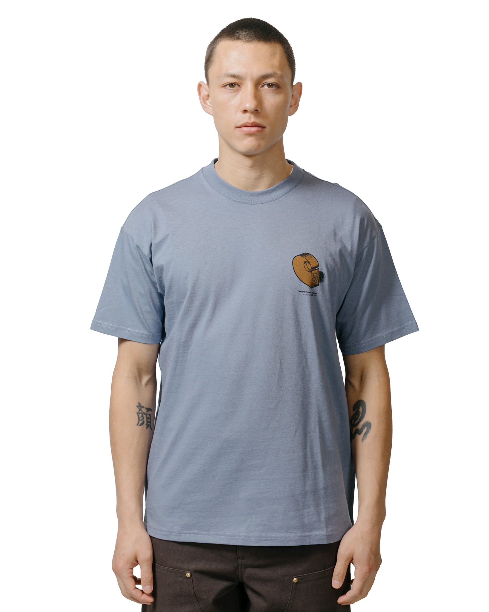 Carhartt W.I.P. Diagram C T-Shirt Bay Blue model front