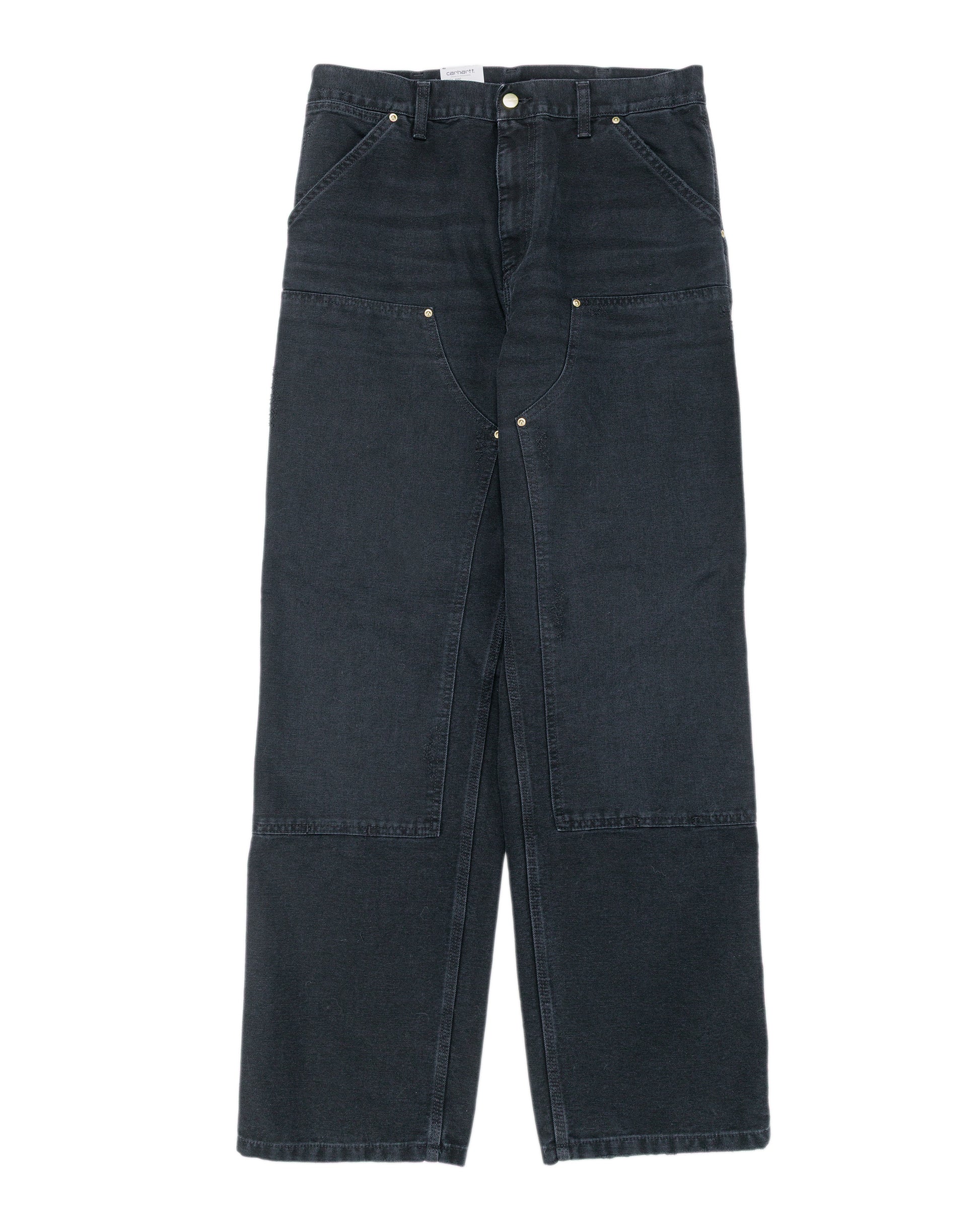 lost & found Carhartt Work In Progress Carhartt W.I.P. Double Knee Pant Black Grind Wash
