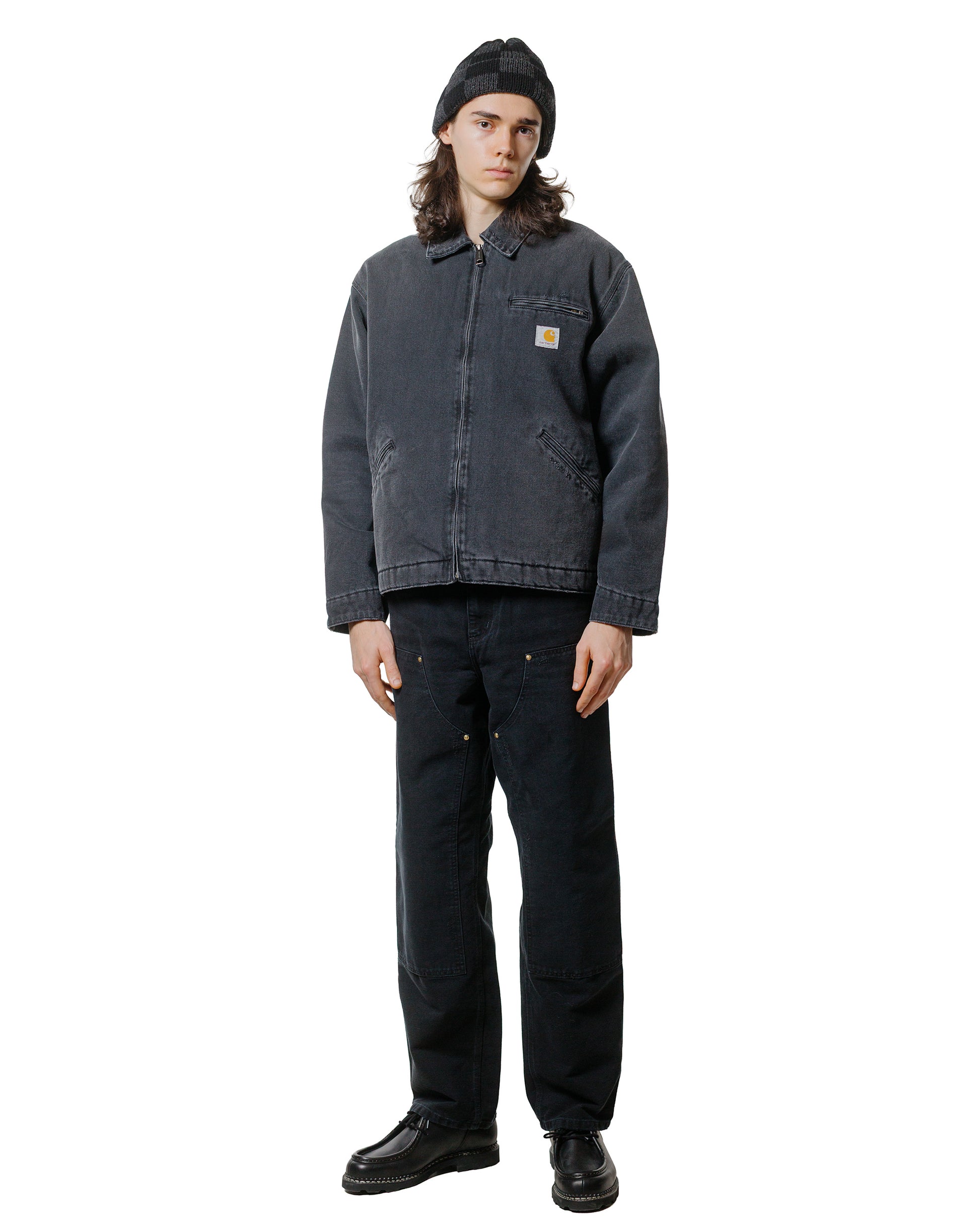 lost & found Carhartt Work In Progress Carhartt W.I.P. Double Knee Pant Black Grind Wash