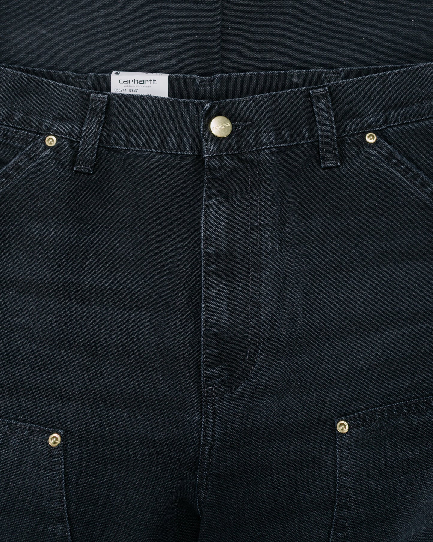 lost & found Carhartt Work In Progress Carhartt W.I.P. Double Knee Pant Black Grind Wash