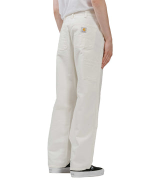 Carhartt W.I.P. Double Knee Pant Canvas Wax Rinsed model back