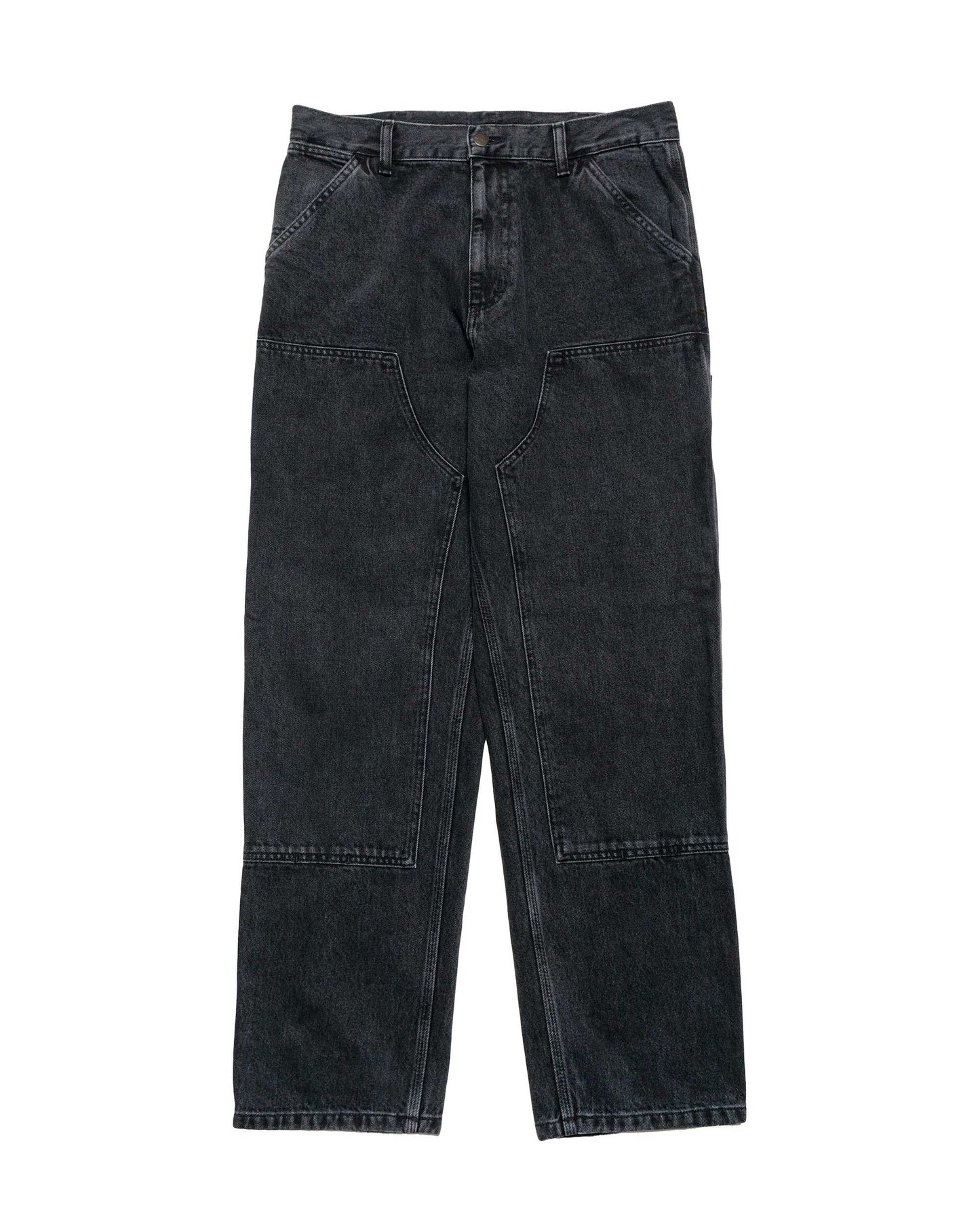 lost & found Carhartt Work In Progress Carhartt W.I.P. Double Knee Pant Denim Black Stone Washed