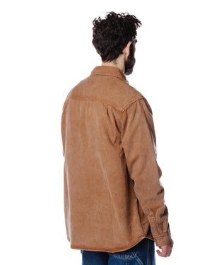 Carhartt W.I.P. Monterey Shirt Jacket Tamarind Worn Washed Model Rear