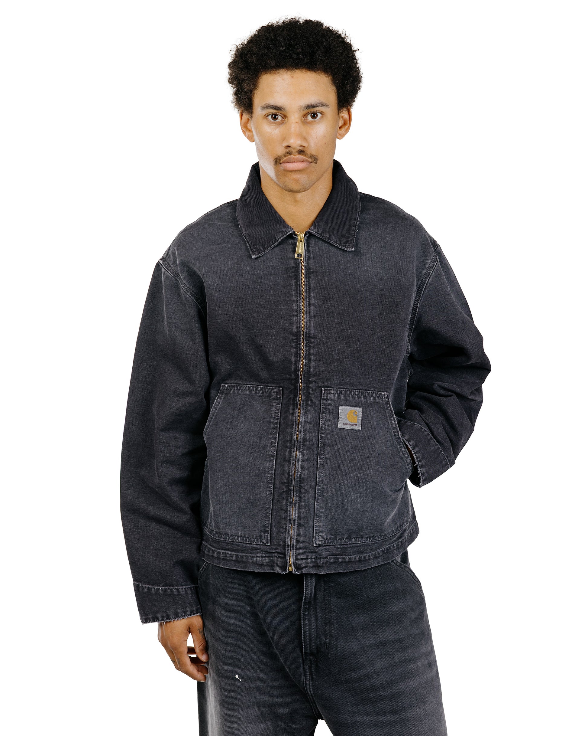lost & found Carhartt Work In Progress Carhartt W.I.P. OG Arcan Jacket Black/Black Destroy Wash