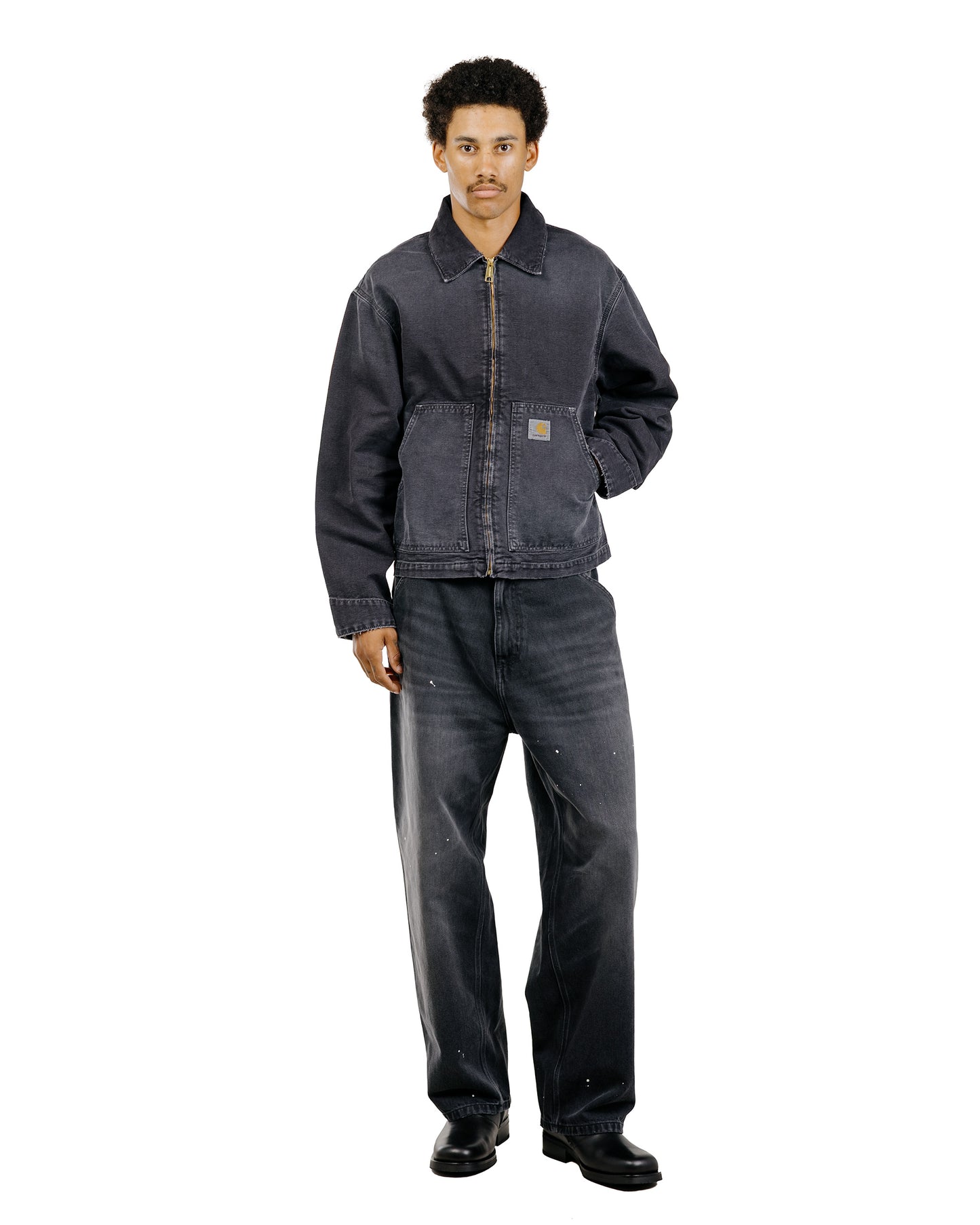 lost & found Carhartt Work In Progress Carhartt W.I.P. OG Arcan Jacket Black/Black Destroy Wash