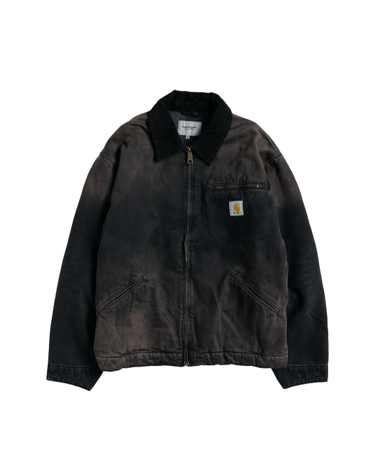 Carhartt W.I.P. OG Detroit Jacket BlackBlack Tobacco Used Wash