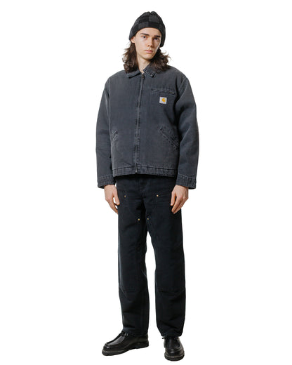 lost & found Carhartt Work In Progress Carhartt W.I.P. OG Detroit Jacket Black Grind Wash