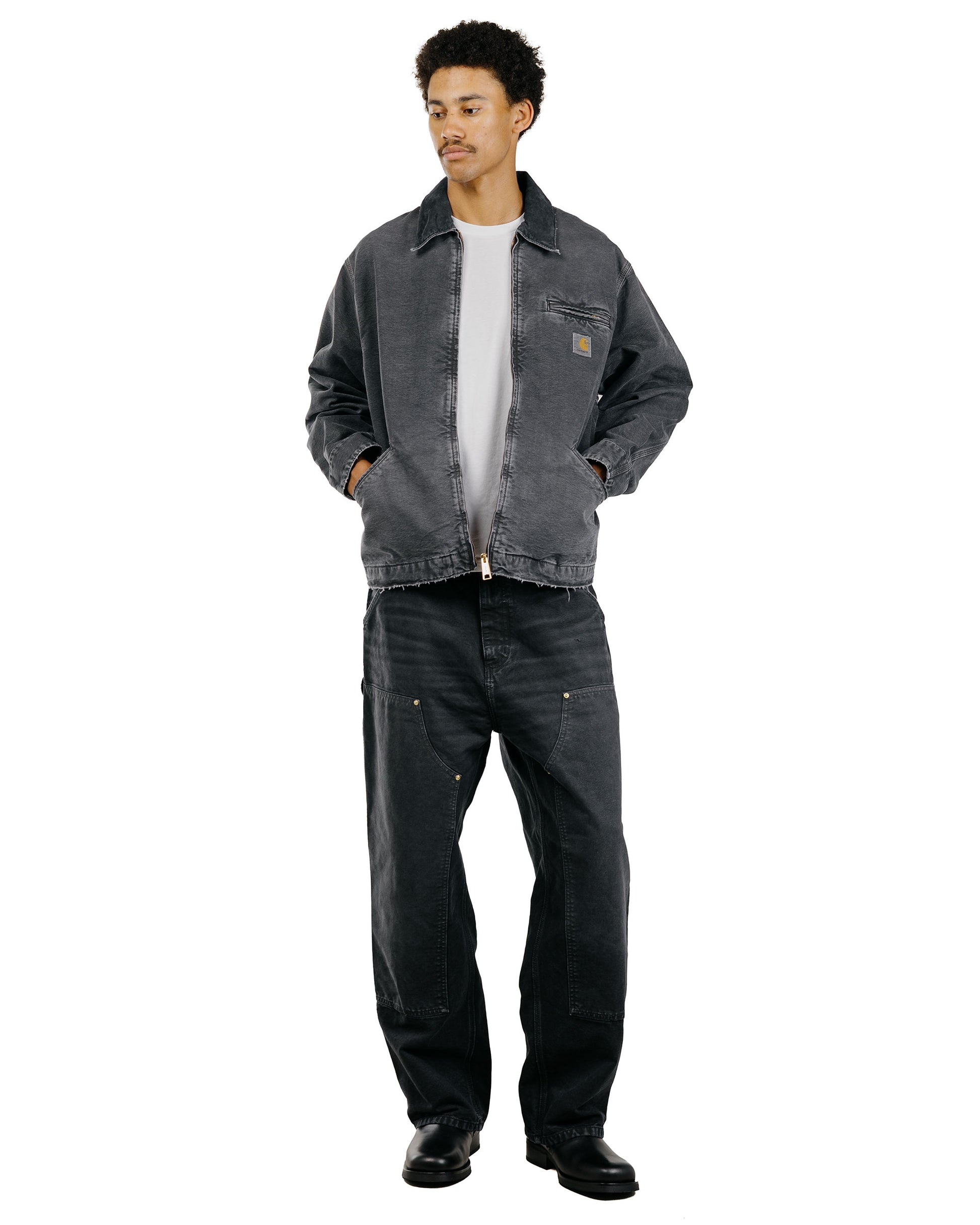 lost & found Carhartt Work In Progress Carhartt W.I.P. OG Detroit Jacket Black/Black Destroy Wash