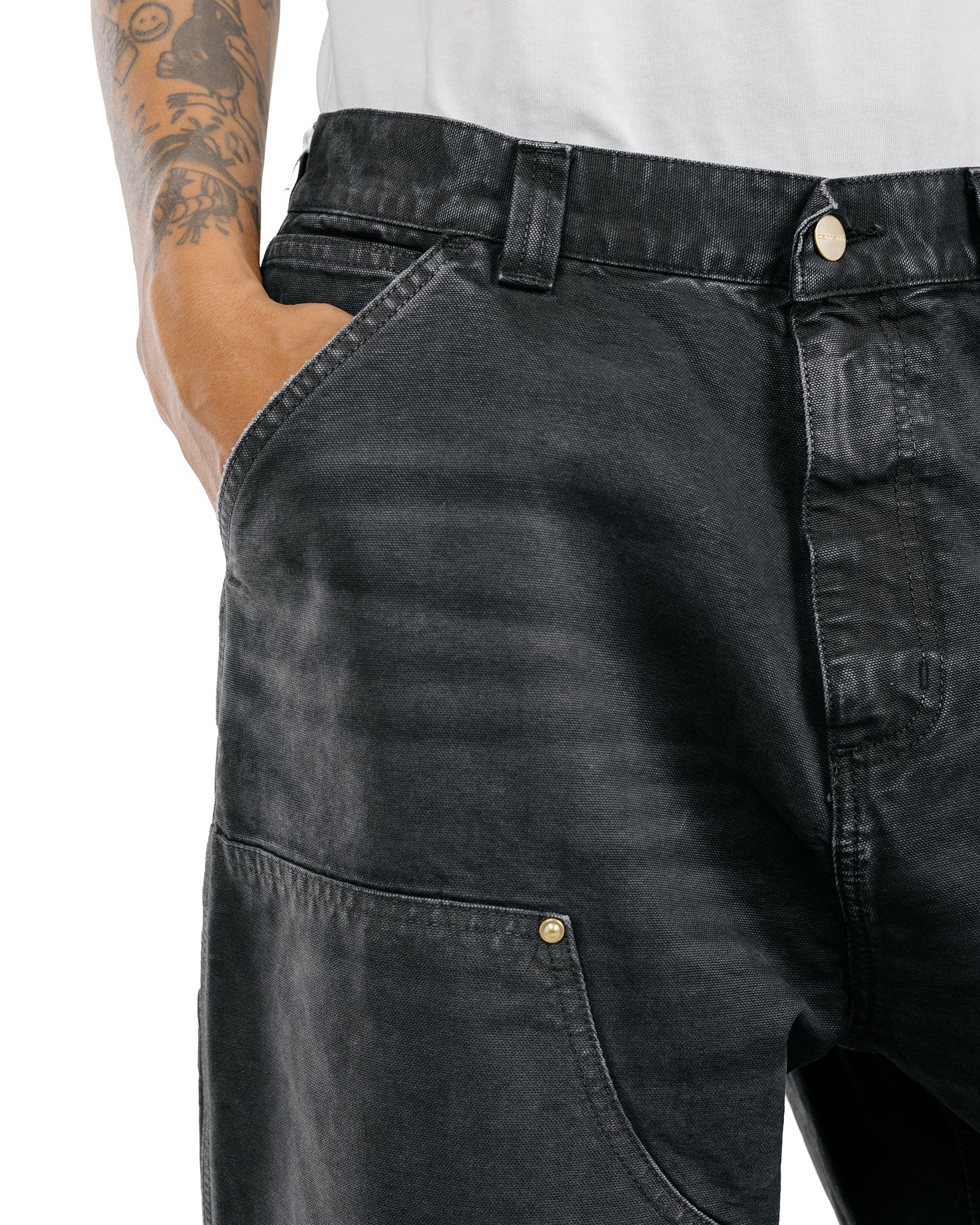 Carhartt W.I.P. OG Double Knee Pant Black Destroy Wash