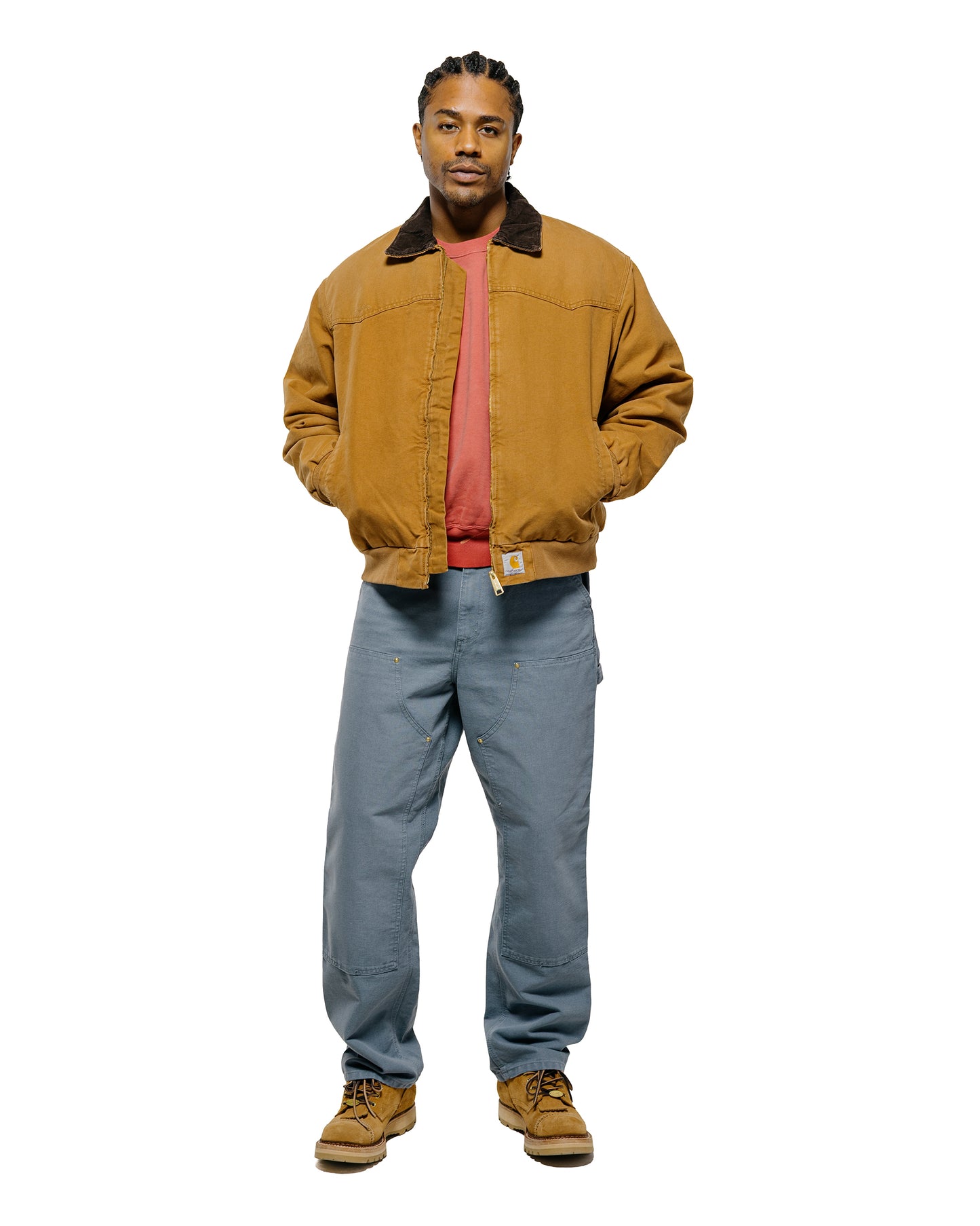 lost & found Carhartt Work In Progress Carhartt W.I.P. OG Santa Fe Jacket Hamilton Brown/Tobacco Grind Wash
