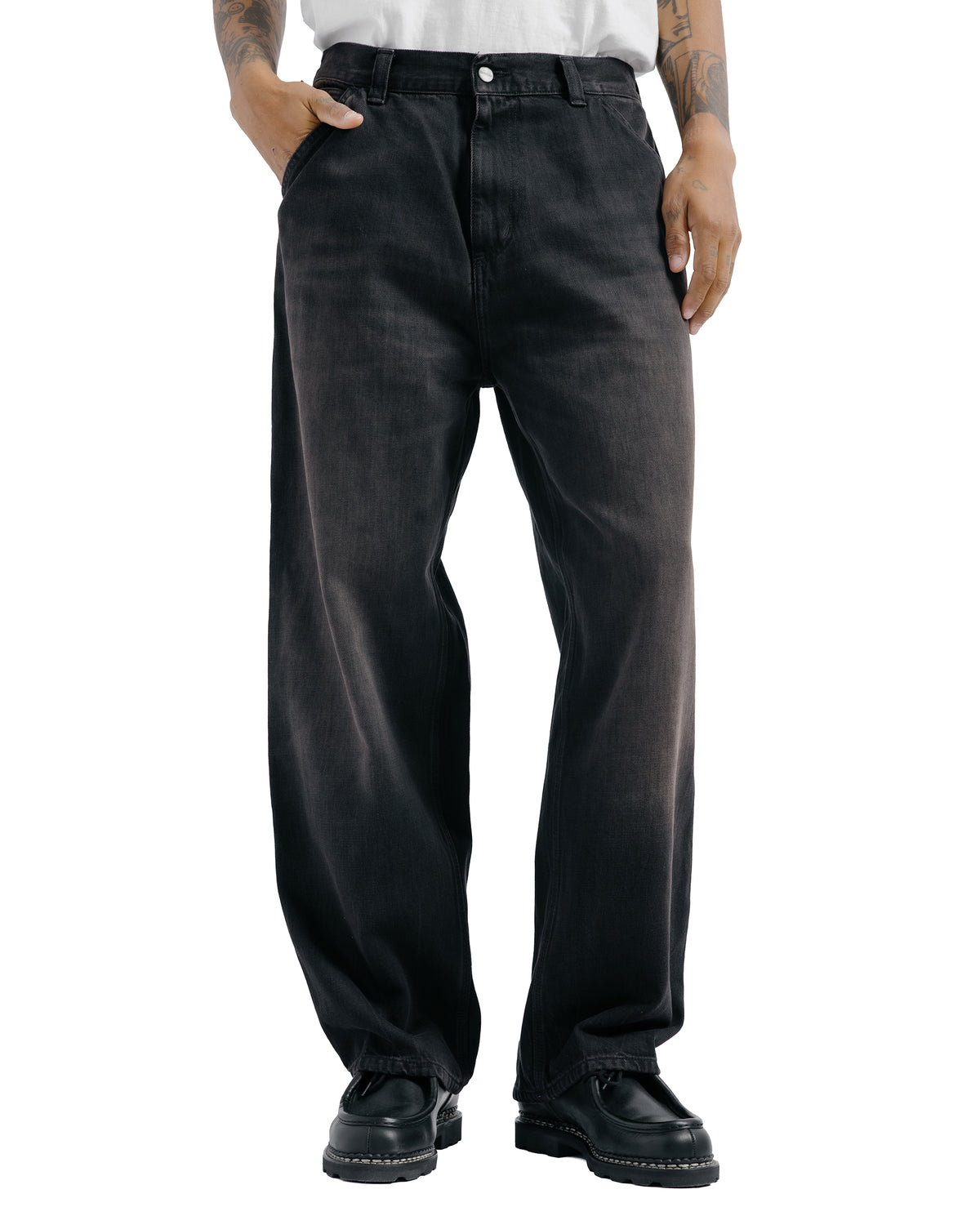 Carhartt W.I.P. OG Single Knee Pant Black Tobacco Used Wash