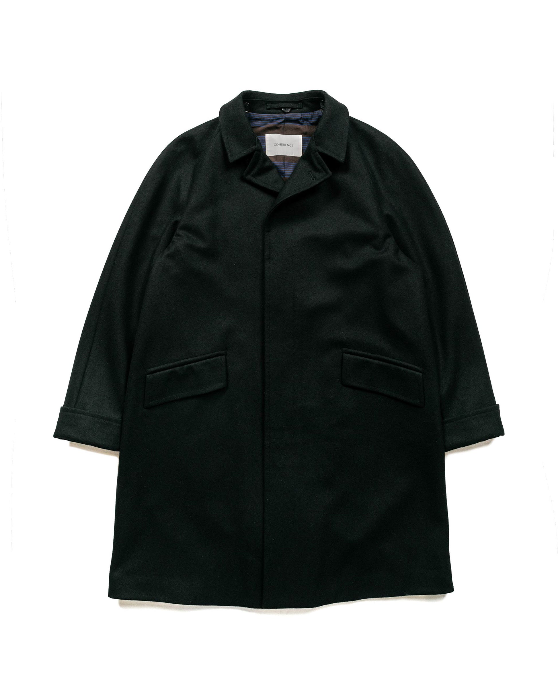 lost & found Cohérence Cohérence Corb Melton Jersey Over Coat Black