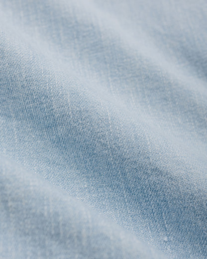 lost & found Cohérence Cohérence Abiquiu 10oz Logger Selvedge Denim Shirt Aqua Blue