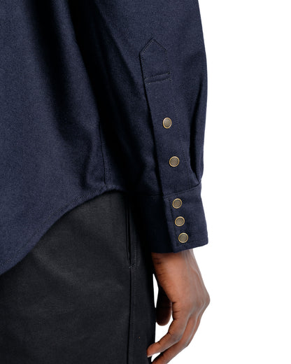 Cohérence Abiquiu Rover Wool Twill D. Blue