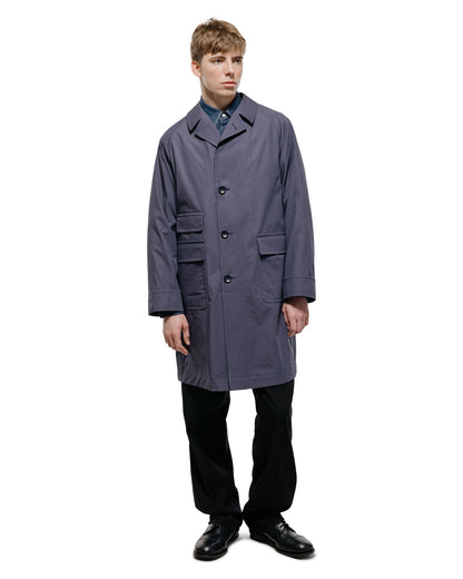 lost & found Cohérence Cohérence Corb II Weather Resistant Cotton Light Over Coat Slate Blue