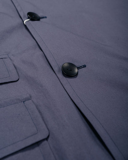 lost & found Cohérence Cohérence Corb II Weather Resistant Cotton Light Over Coat Slate Blue