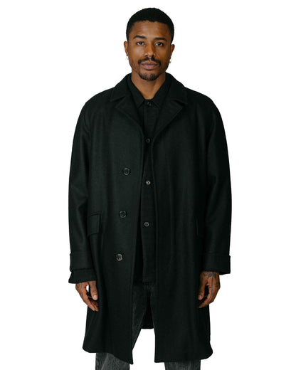 lost & found Cohérence Cohérence Corb Melton Jersey Over Coat Black