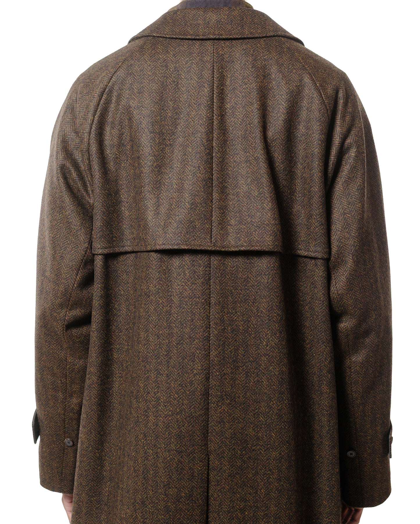 lost & found Cohérence Cohérence FouFou II Coat Chevron Tweed Jersey Brown