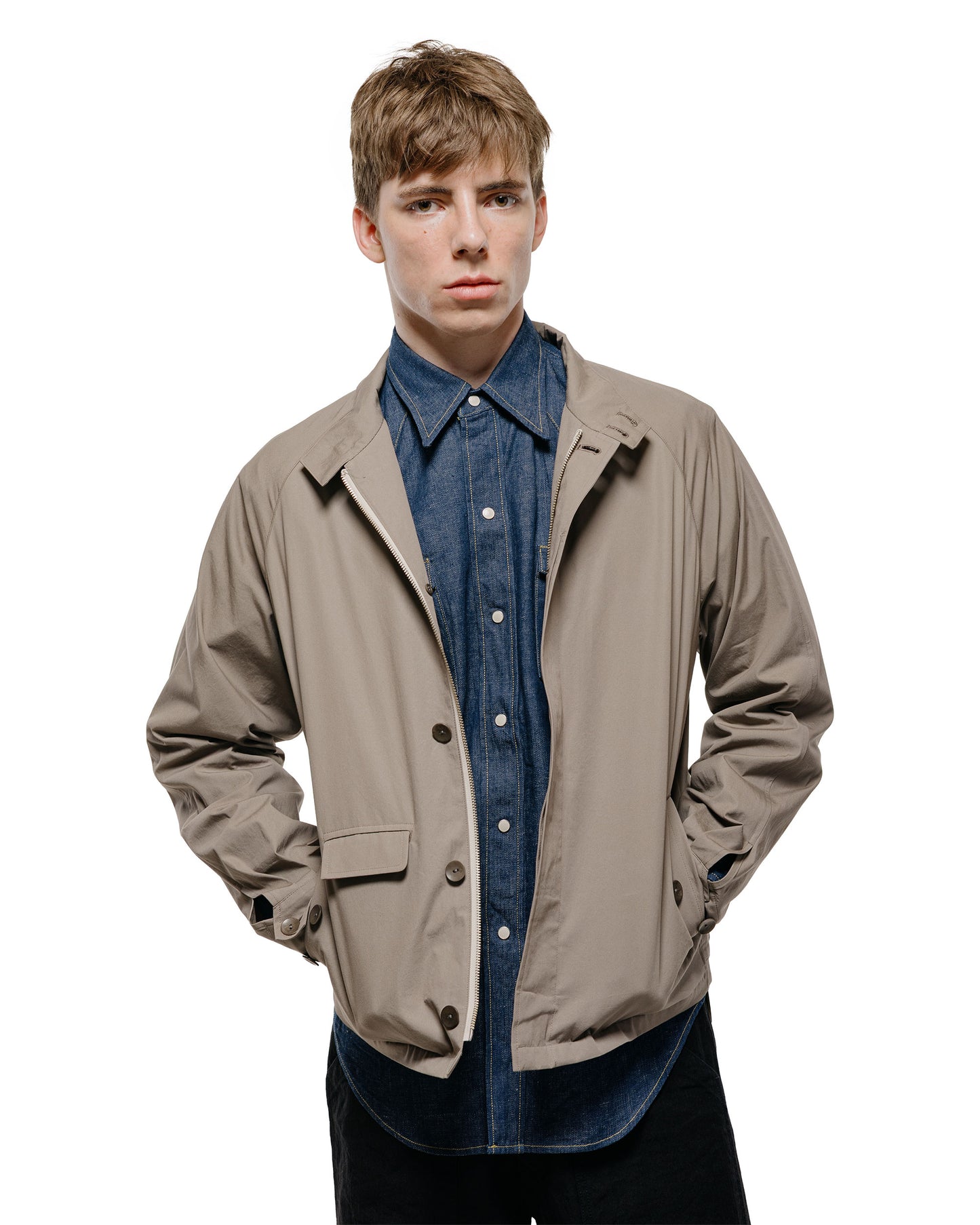 lost & found Cohérence Cohérence Gianni Weather Resistant Cotton Light Jacket Hirondelle