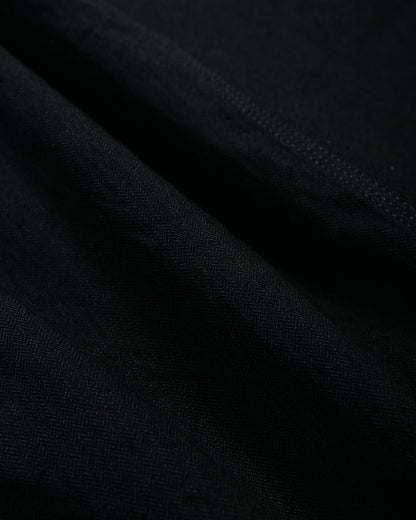 lost & found Cohérence Cohérence Jackson Linen/Cotton Chevron Jacket Black