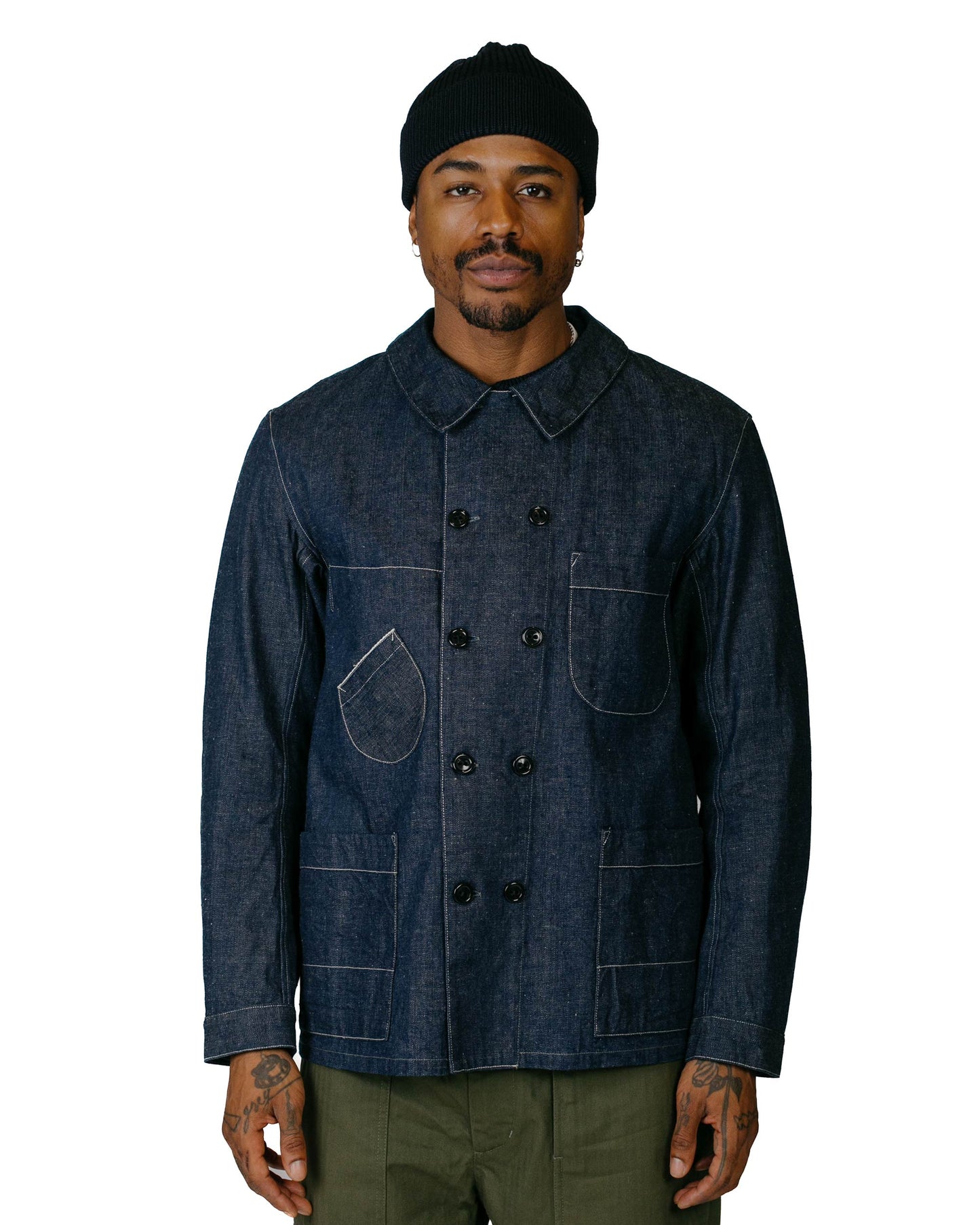 lost & found Cohérence Cohérence Kees 10oz Logger Selvedge Denim Jacket Indigo
