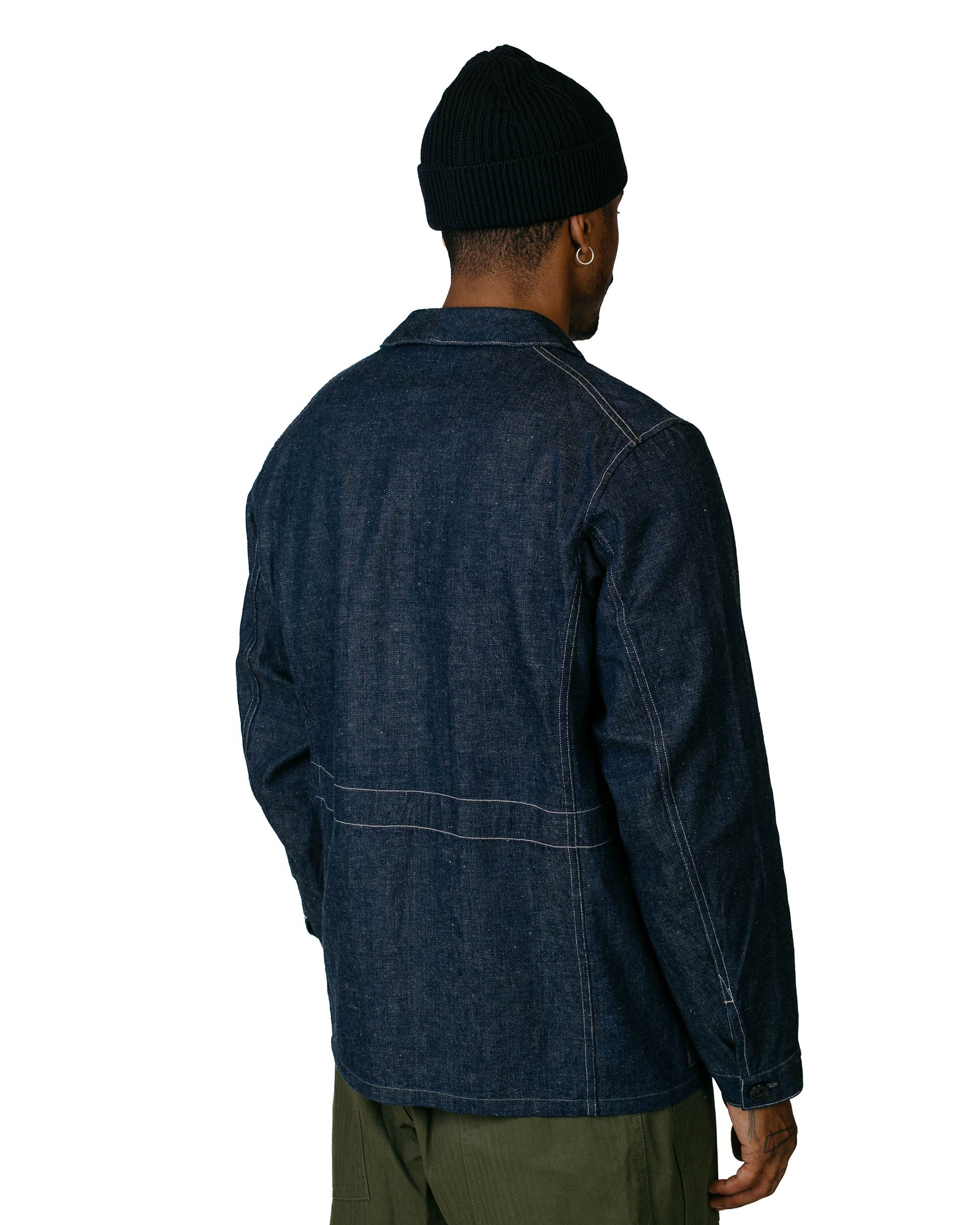 lost & found Cohérence Cohérence Kees 10oz Logger Selvedge Denim Jacket Indigo