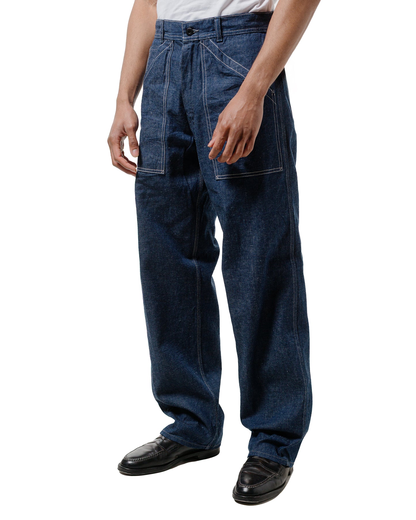 lost & found Cohérence Cohérence Paul 10oz Logger Selvedge Denim Indigo