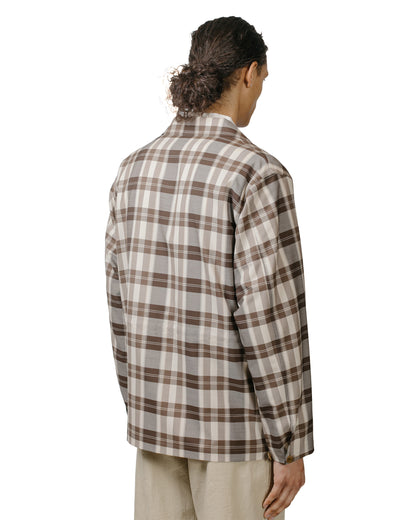 lost & found Cohérence Cohérence Vernon-D Antique Wool Gabardine Jacket Beige Check