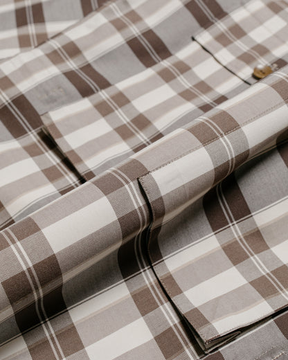 lost & found Cohérence Cohérence Vernon-D Antique Wool Gabardine Jacket Beige Check