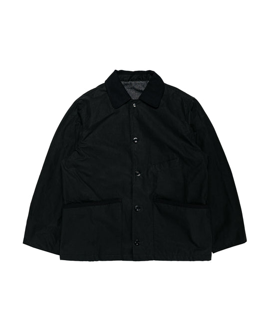 Conkers Blanket Jacket Cotton Dry Wax Black
