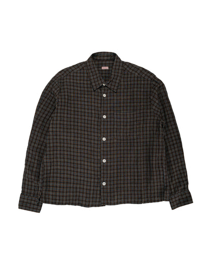 Conkers Farmer Shirt Dishcloth Linen Dusk