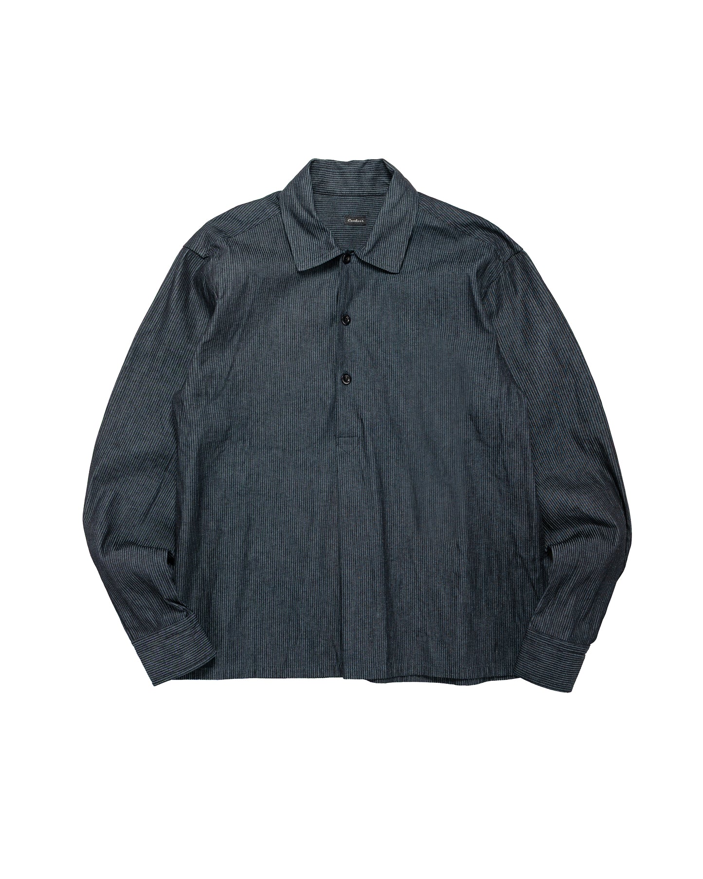 lost & found Conkers Conkers Night Shirt Striped Cotton Navy