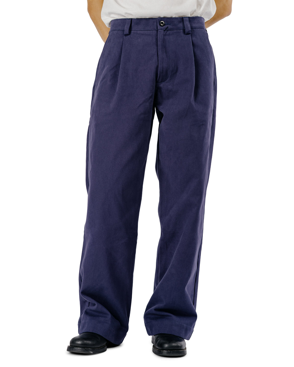 Conkers Scots Pants Heavy Peached Cotton French Navy