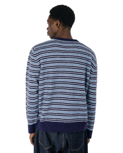 lost & found Corridor Corridor Reggie Stripe Crewneck Blue
