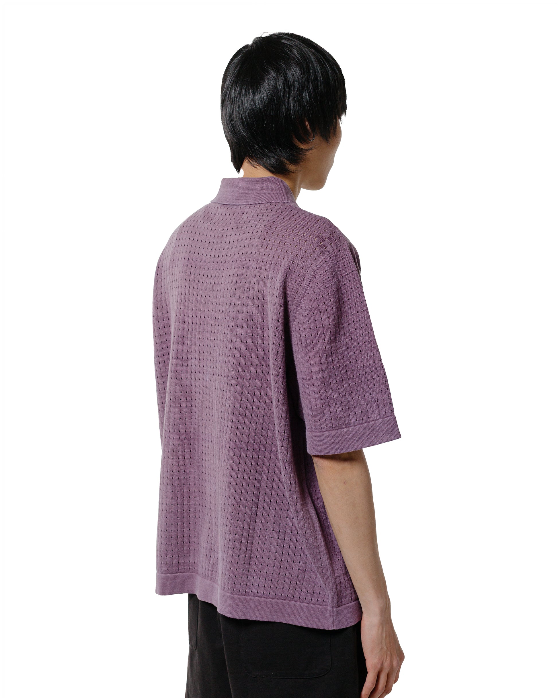 lost & found Corridor Corridor Acid Wash Pointelle Button Down Violet