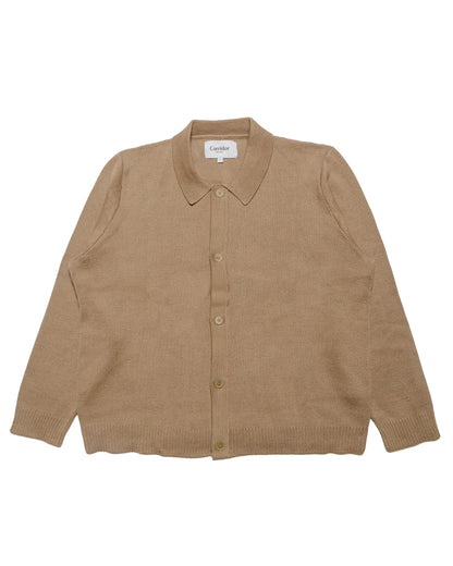 lost & found Corridor Corridor Buttondown Sweater Camel