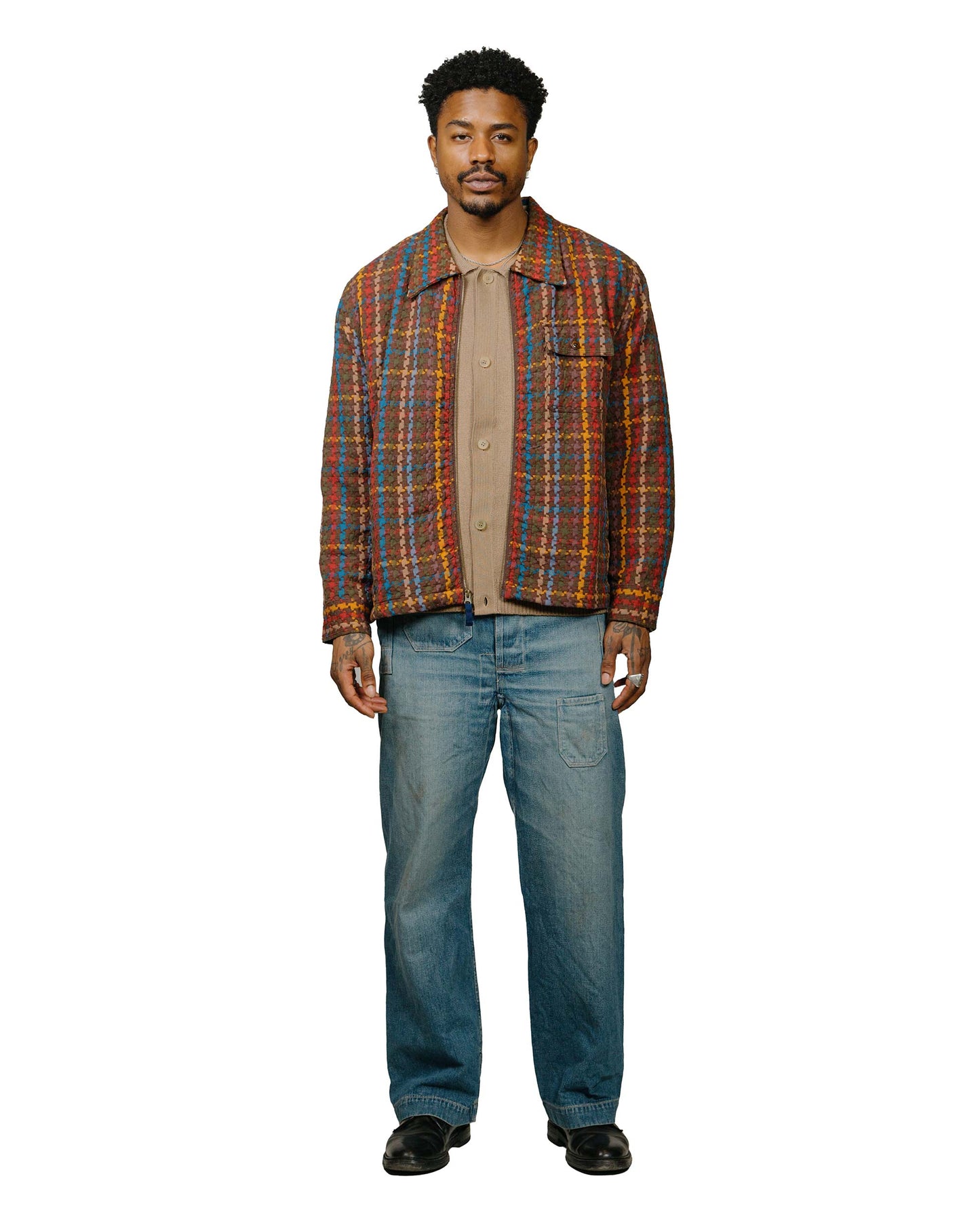 lost & found Corridor Corridor Buttondown Sweater Camel