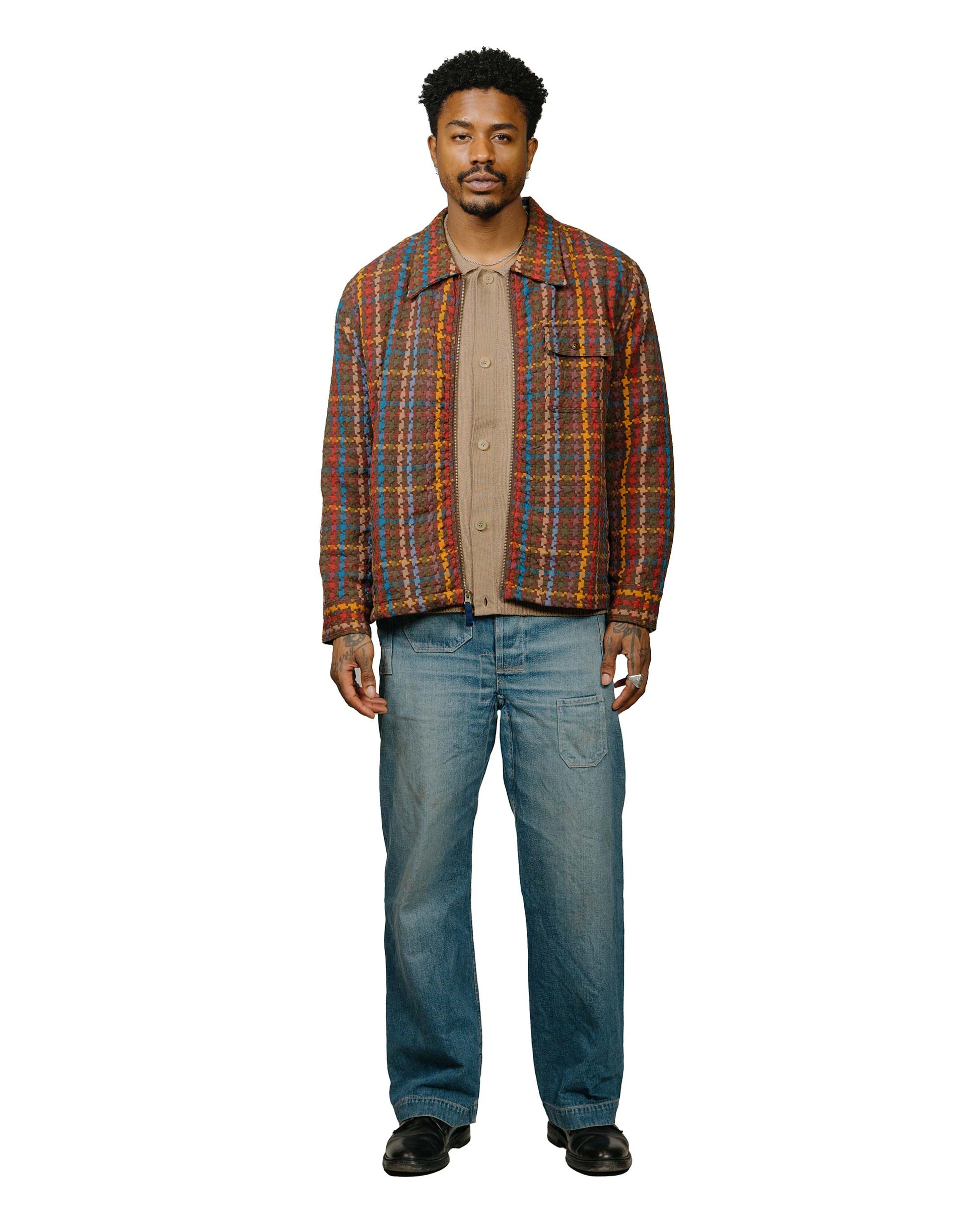 lost & found Corridor Corridor Buttondown Sweater Camel