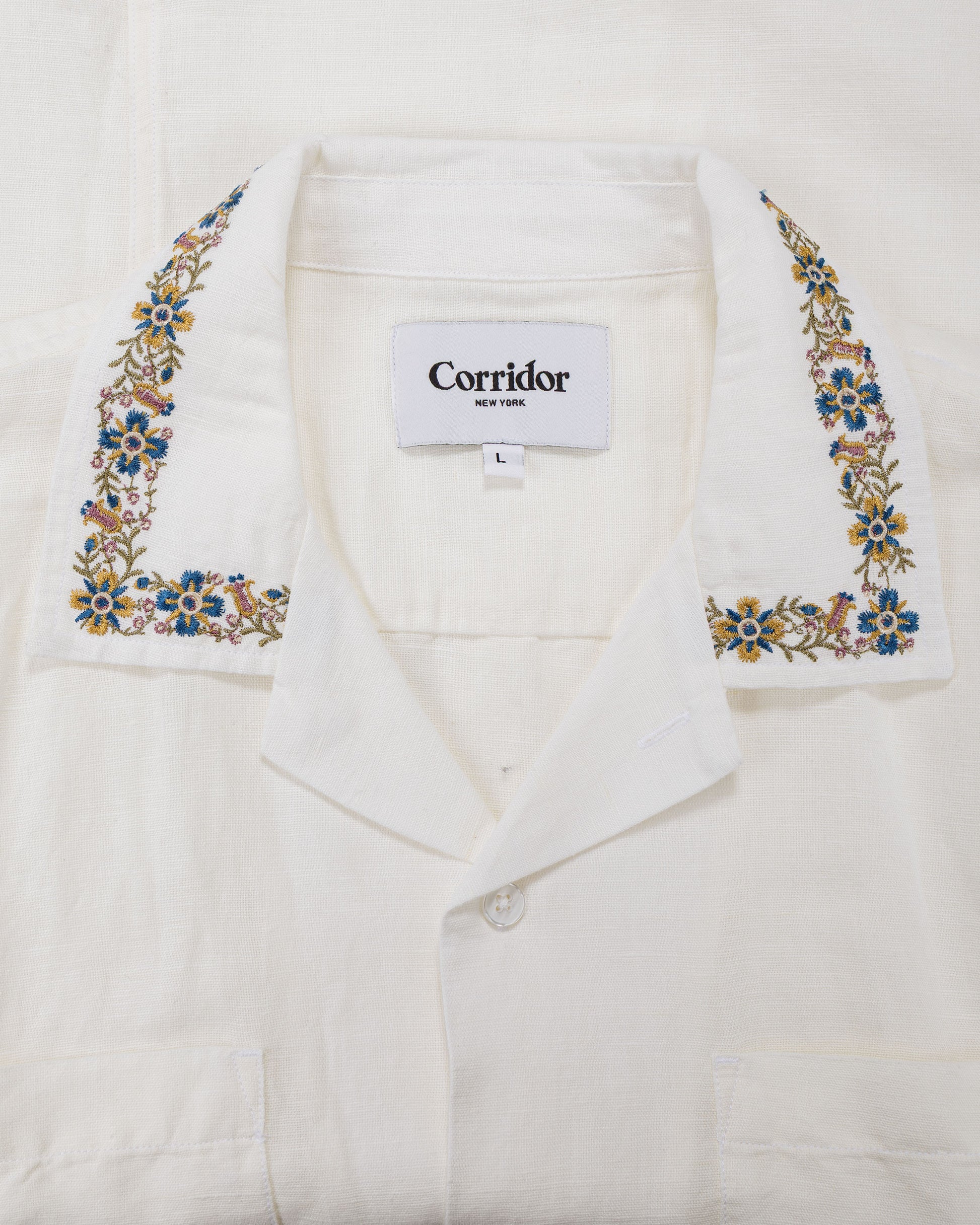 lost & found Corridor Corridor Harmony Embroidered SS White